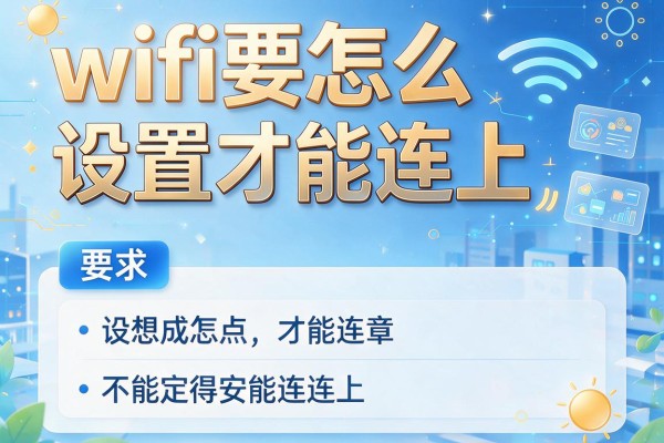 wifi要怎么设置才能连上？
