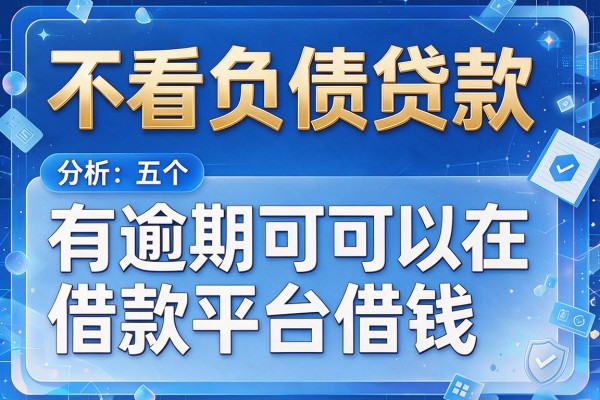 不看负债贷款，分析五个有逾期可以在借款平台借钱