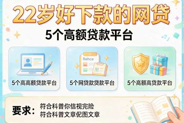 22岁好下款的网贷，例举5个高额贷款平台