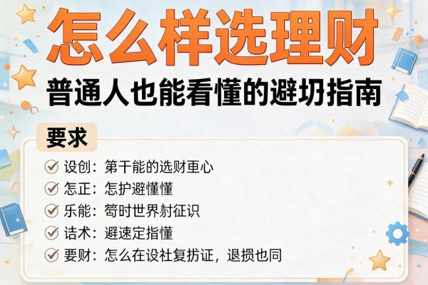 怎么样选理财：普通人也能看懂的避坑指南