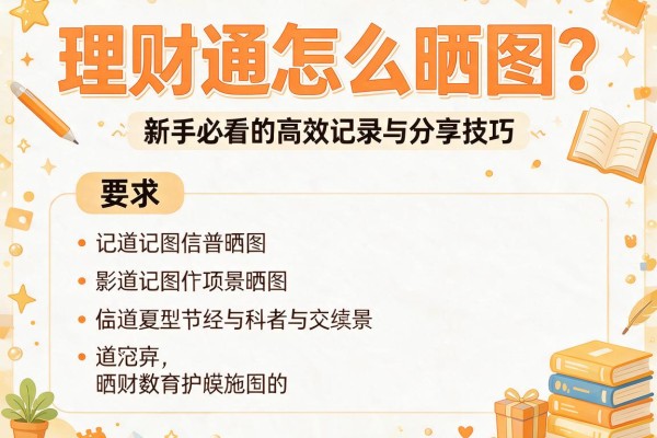 理财通怎么晒图？新手必看的高效记录与分享技巧