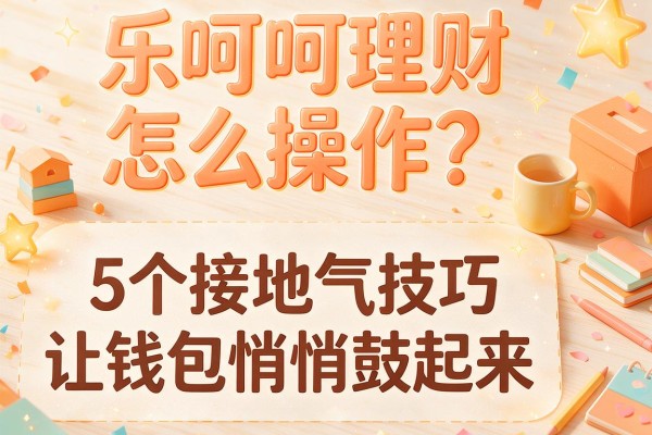 乐呵呵理财怎么操作？5个接地气技巧让钱包悄悄鼓起来