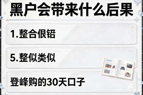 黑户会带来什么后果，整合5个类似登峰购的30天口子