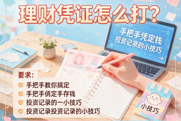 理财凭证怎么打？手把手教你搞定存钱、投资记录的小技巧