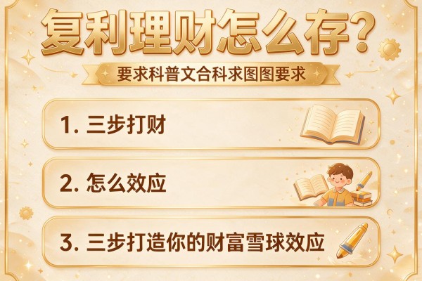 复利理财怎么存？三步打造你的财富雪球效应