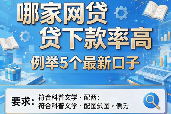 哪家网贷下款率高，例举5个最新口子