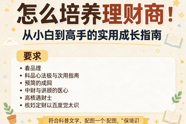 怎么培养理财商：从小白到高手的实用成长指南