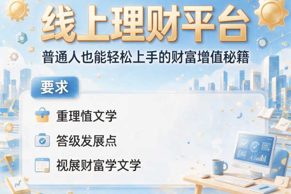 线上理财平台：普通人也能轻松上手的财富增值秘籍