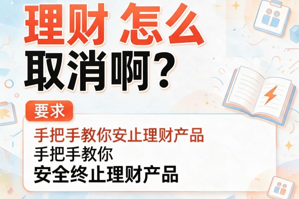 理财怎么取消啊?手把手教你安全终止理财产品