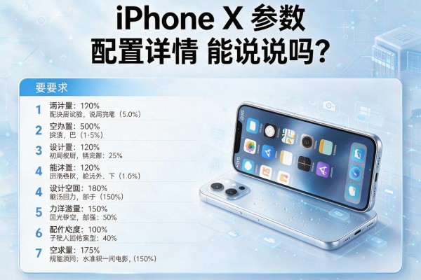 iPhone X参数配置详情能说说吗？