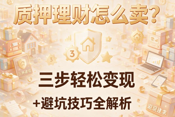 质押理财怎么卖？三步轻松变现+避坑技巧全解析