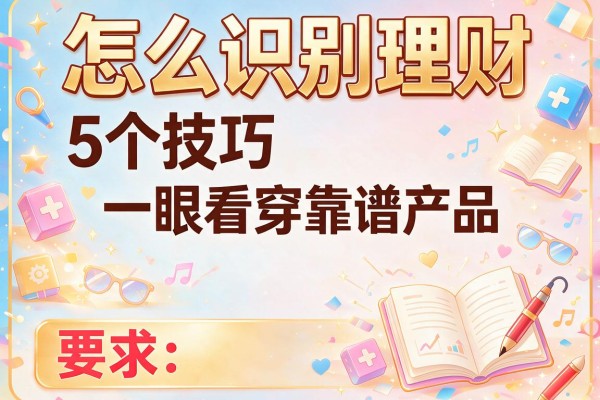 怎么识别理财：5个技巧一眼看穿靠谱产品