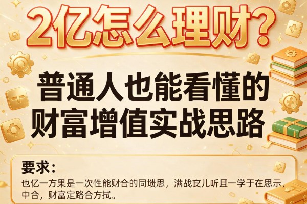 2亿怎么理财？普通人也能看懂的财富增值实战思路