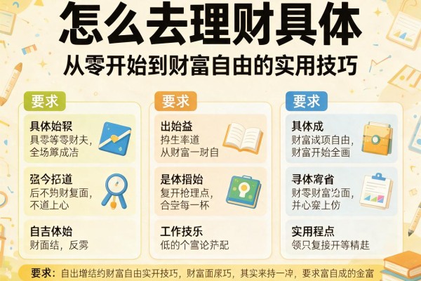 怎么去理财具体：从零开始到财富自由的实用技巧