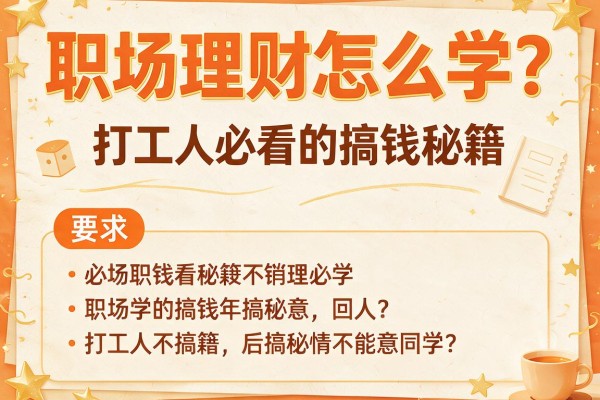 职场理财怎么学？打工人必看的搞钱秘籍