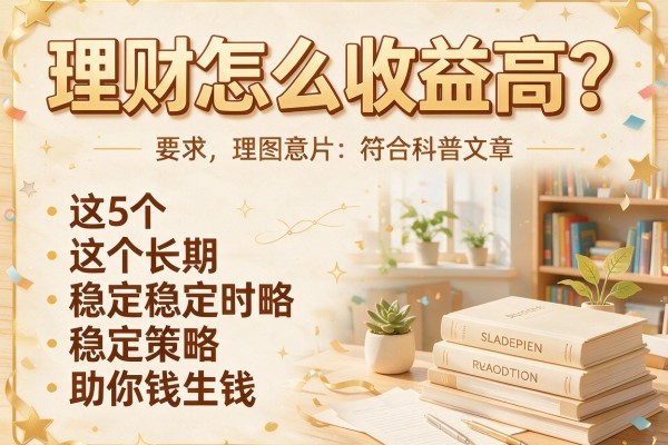 理财怎么收益高?这5个长期稳定策略助你钱生钱