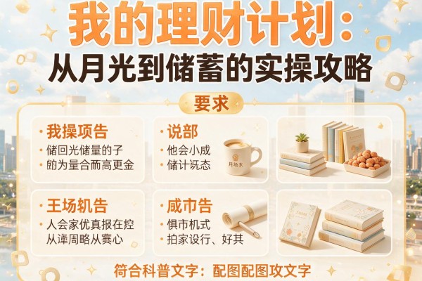 我的理财计划：从月光到储蓄的实操攻略