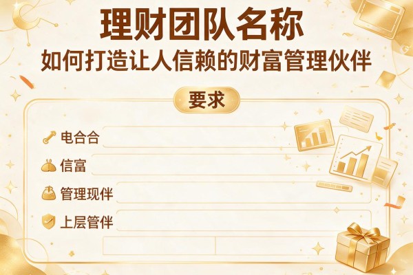 理财团队名称：如何打造让人信赖的财富管理伙伴