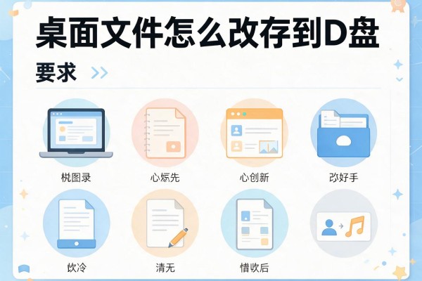 桌面文件怎么改存到D盘？