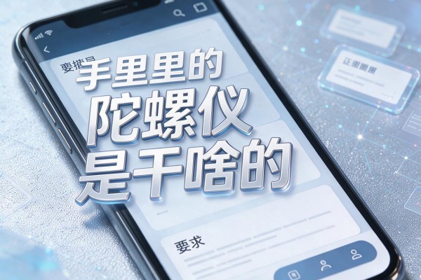 手机里的陀螺仪是干啥的？