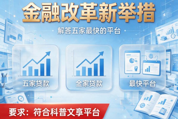 金融改革新举措，解答五家贷款最快的平台