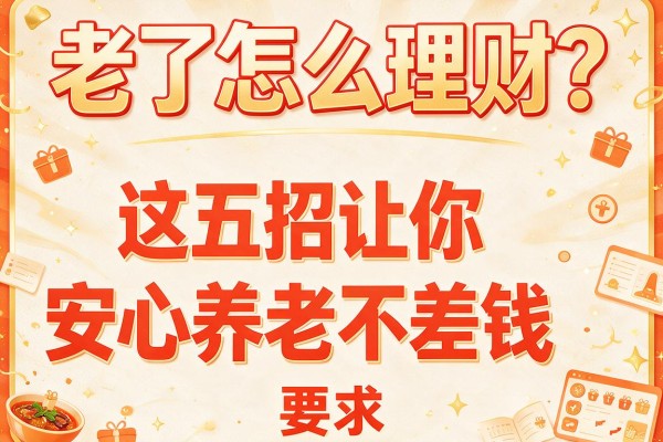老了怎么理财？这五招让你安心养老不差钱