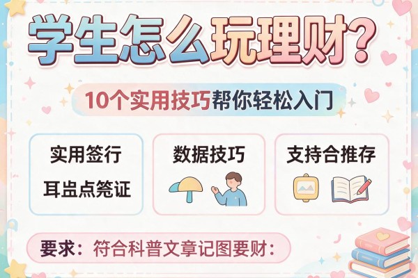 学生怎么玩理财？10个实用技巧帮你轻松入门