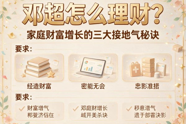 邓超怎么理财？家庭财富增长的三大接地气秘诀