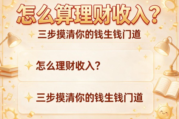 怎么算理财收入？三步摸清你的钱生钱门道