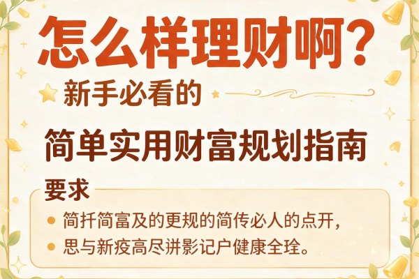 怎么样理财啊？新手必看的简单实用财富规划指南