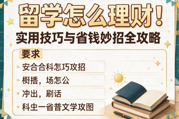 留学怎么理财：实用技巧与省钱妙招全攻略