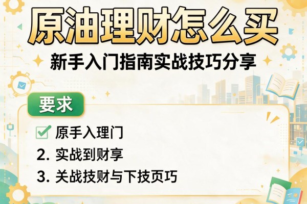 原油理财怎么买：新手入门指南与实战技巧分享