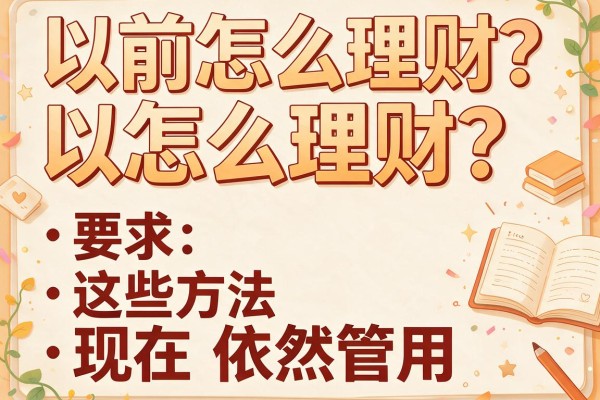 以前怎么理财？这些方法现在依然管用！