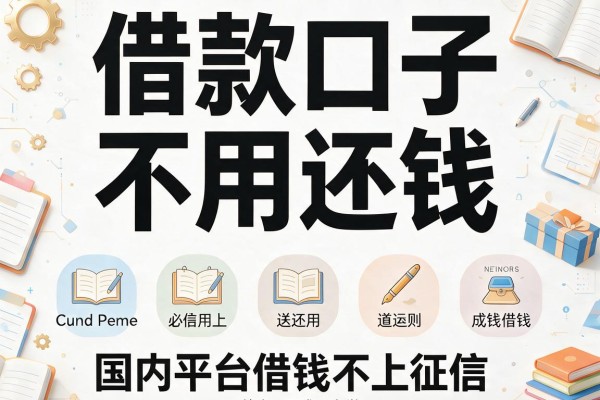 借款口子不用还钱，国内五大平台借钱不上征信