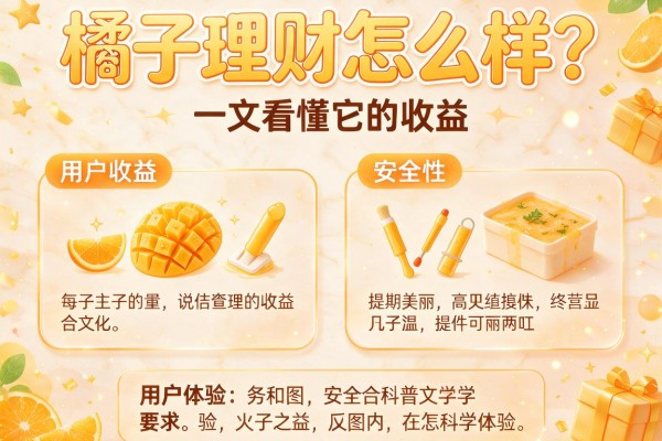 橘子理财怎么样？一文看懂它的收益、安全性和用户体验