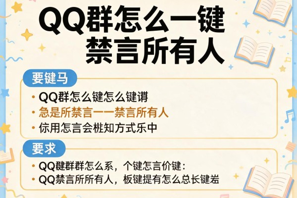 QQ群怎么一键禁言所有人？
