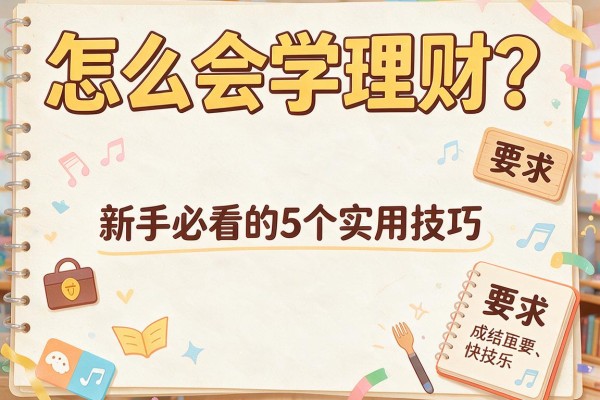 怎么会学理财？新手必看的5个实用技巧