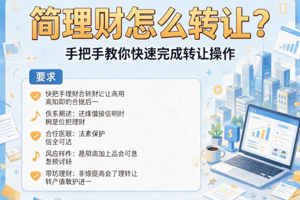 简理财怎么转让？手把手教你快速完成转让操作