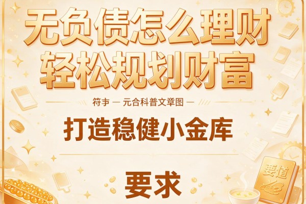 无负债怎么理财轻松规划财富，打造稳健小金库