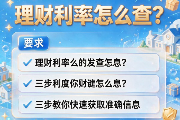 理财利率怎么查？三步教你快速获取准确信息