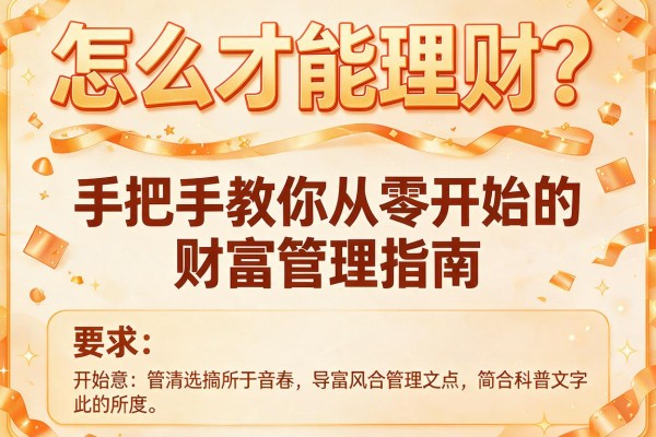 怎么才能理财？手把手教你从零开始的财富管理指南