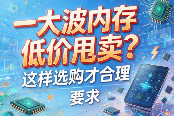 一大波内存低价甩卖?这样选购才合理