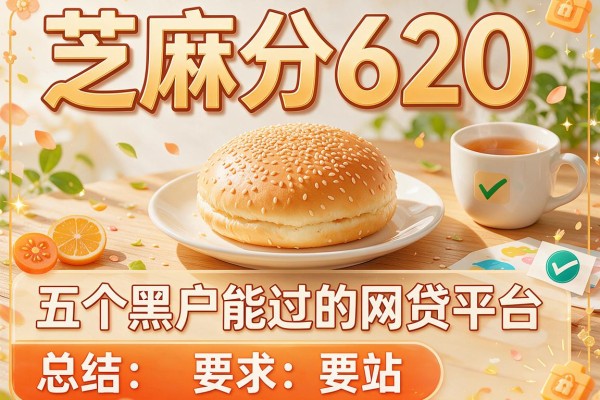 芝麻分620，总结五个黑户能过的网贷平台