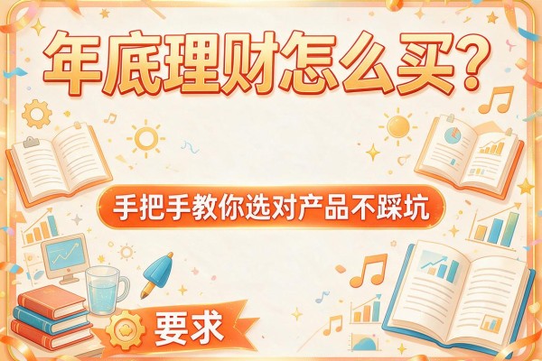 年底理财怎么买？手把手教你选对产品不踩坑
