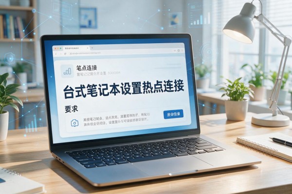 台式笔记本怎么设置热点连接？
