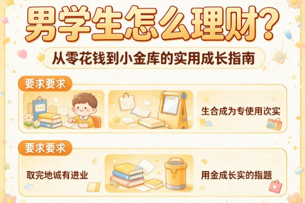 男学生怎么理财？从零花钱到小金库的实用成长指南