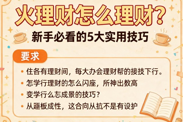 火理财怎么理财?新手必看的5大实用技巧