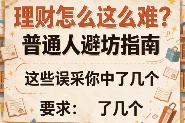 理财怎么这么难?普通人避坑指南:这些误区你中了几个