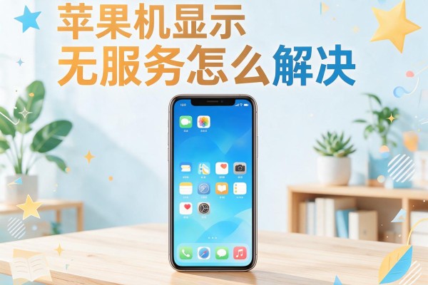 苹果手机显示无服务怎么解决？