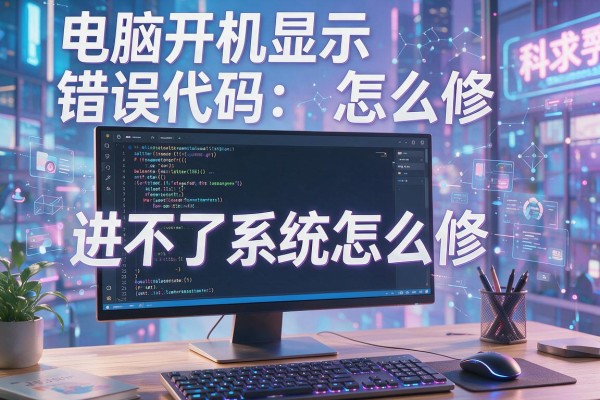 电脑开机显示错误代码进不了系统怎么修?